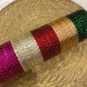 Raindrop glass bangles